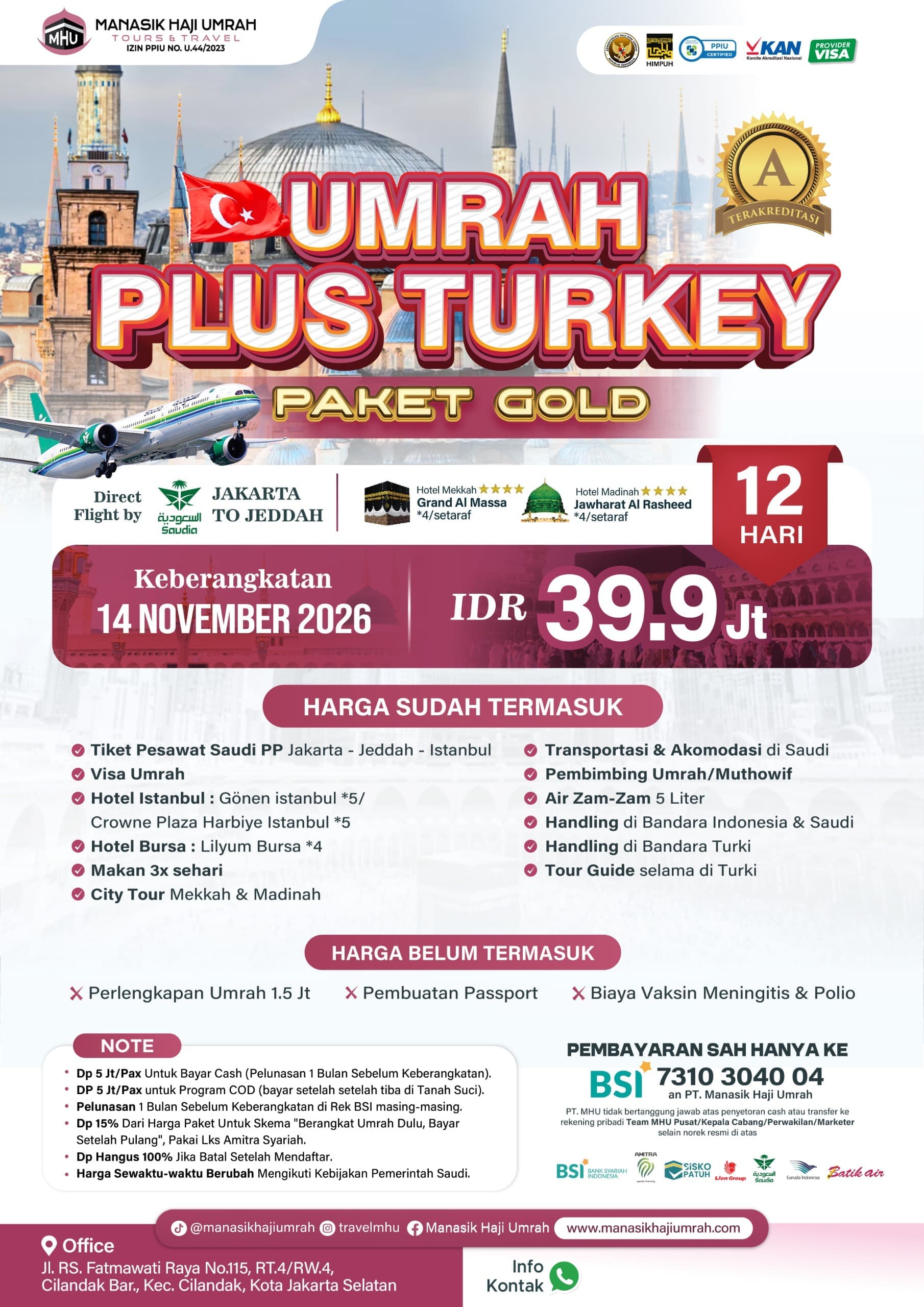 UMRAH PLUS TURKEY