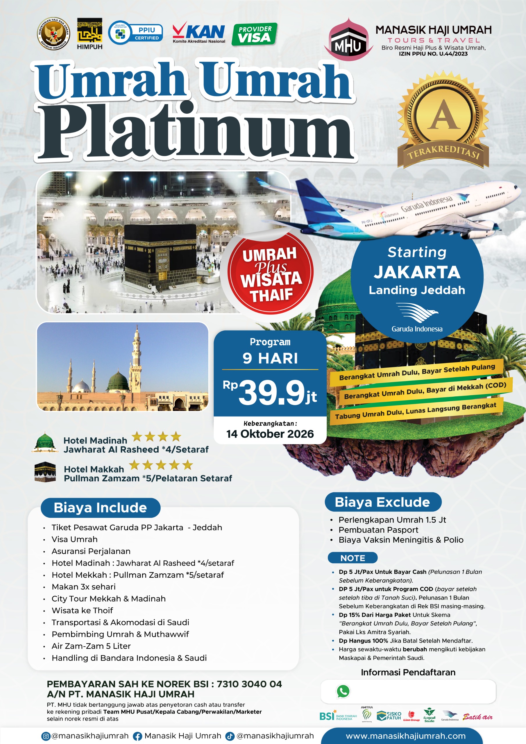 Paket Umrah Platinum
